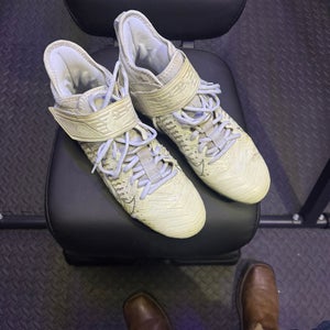 Nike Alpha Menace Pro 2 Football Cleats Wolf Grey Silver Men’s Size 10