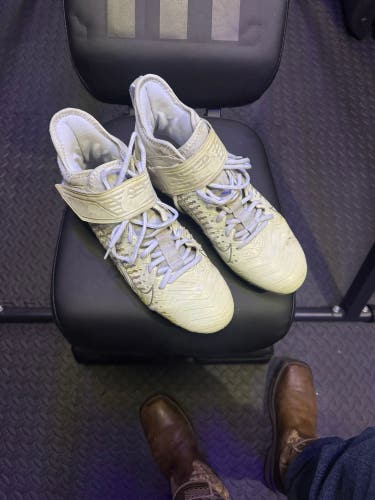 Nike Alpha Menace Pro 2 Football Cleats Wolf Grey Silver Men’s Size 10