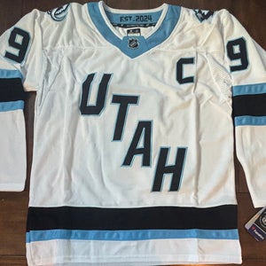 Utah Mammoth Clayton Keller #9 White Away Jersey Adult Large (52)