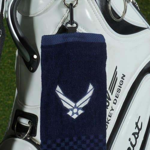 TEAM GOLF U.S. AIR FORCE GOLF TOWEL CLIPABLE, BLUE