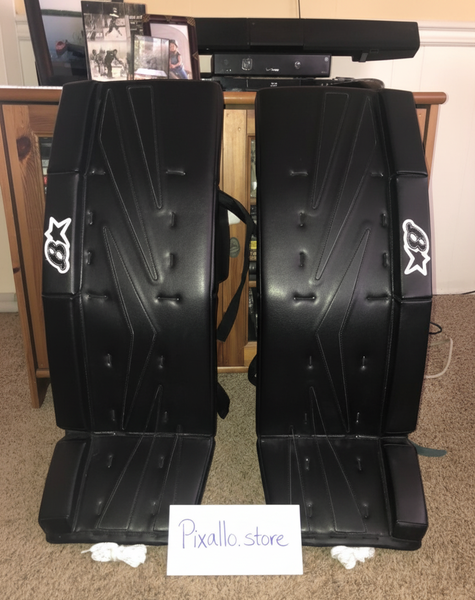 Brian’s NetZero Senior Goalie Leg Pads – 34" Black (NEW) (READ DESCRIPTION)