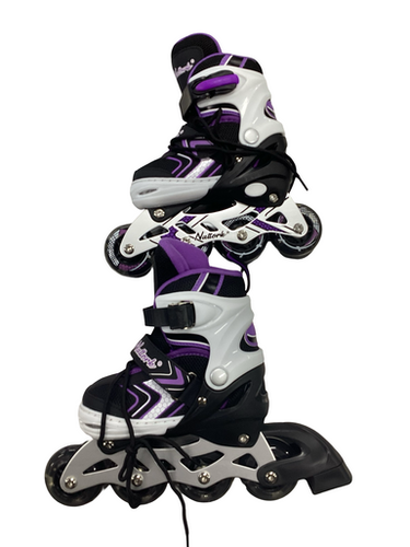 Used NATTORK INLINE SKATES Child Rec Fitness Skates Purple Adjustable 11613-S000171520