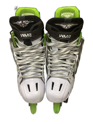 Used Mission WM02 INHALER Roller Hockey Skates Grey Senior 12 11613-S000171449