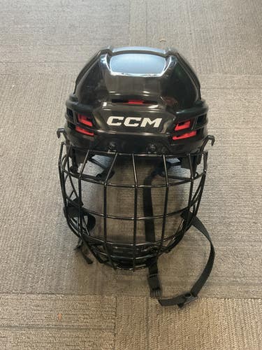 Used CCM TACKS 70 Helmet Cage Combo Black LG 11614-S000225148