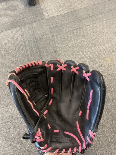 Used Wilson TEMPEAT BB/SB Glove RH Throw Black 12" 11614-S000225128