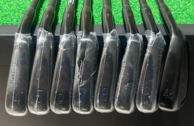 Titleist Prior Gen Black T200 Iron Set 4-48* Stiff Flex AMT Black S300 RH Used