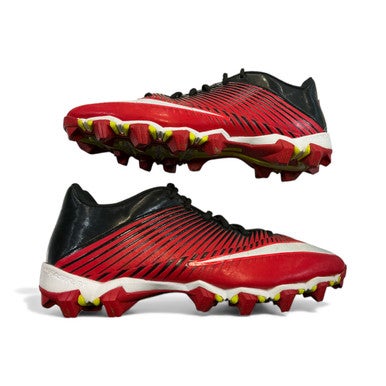 Used Nike FATSFLEX BB/SB Cleats White/Black/Red Senior 10 11873-S000226645