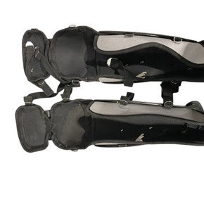 Used Champro SHIN GUARDS Catchers Leg Guards Black Intermed 11847-S000030976