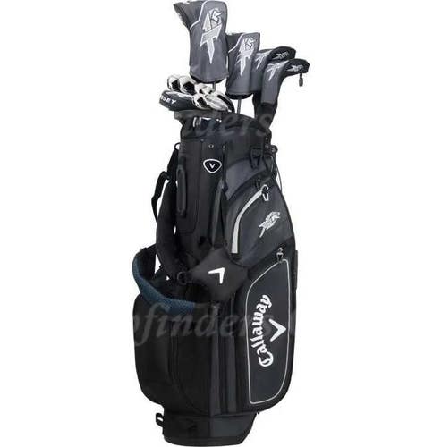 NEW Callaway XR 13 Piece Complete Golf Club Set w/ Stand Bag & Headcovers