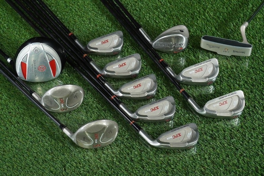 12pc. MEN'S GOLF SET XPC PLUS ZERO FRICTION ALIEN 2 SPALDING SHAFTS RH
