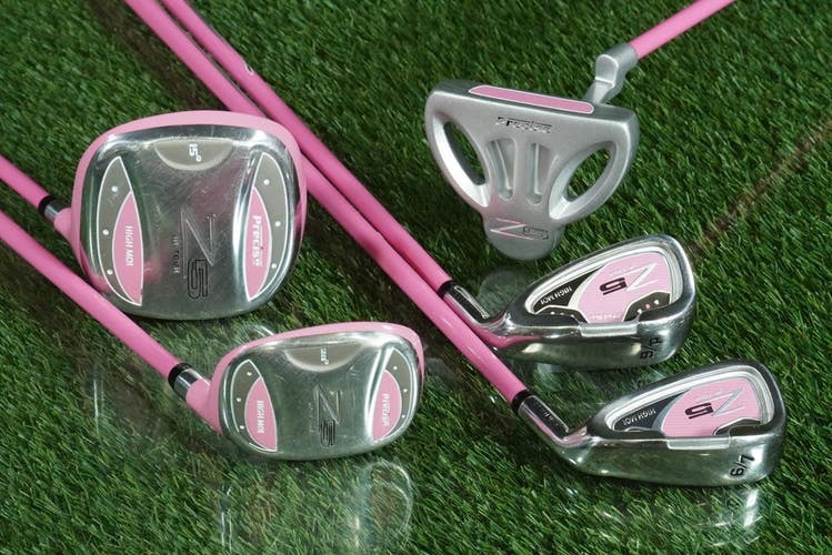 PRECISE Z5 JUNIOR TOUR GOLF SET 5pc. KIDS JR PINK GIRLS RH ~ KIDS 57"- 60" TALL