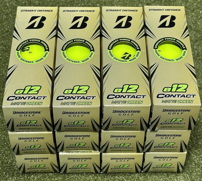 Bridgestone e12 Contact Matte Green Golf Balls - 3 Dozen - 36 Total NEW!