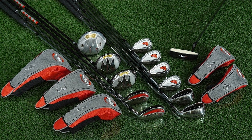 ALIEN WARP 7 HYBRID GOLF SET 17pc. MENS MID FLEX GRAPHITE SHAFTS RH ~ LOOK!!