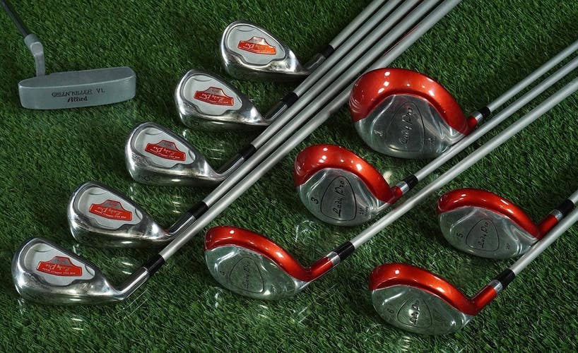 LADY PRO DELTA GOLF STARTER SET 11pc. STANDARD LADIES WOMEN'S GRAPHITE LEFT LH