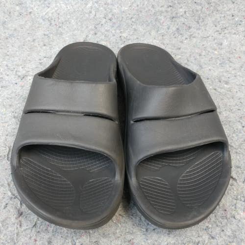 Oofos Ooahh Slides Recovery Sport Sandals Mens Size 10 Shoes Black Slip On