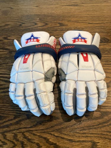 Warrior All American Edition Large EVO QX Lacrosse Gloves