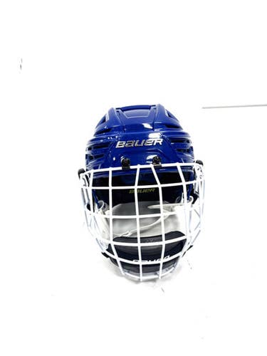 Used Bauer REAKT 150 Helmet Cage Combo Royal Blue SM 11860-S000300864