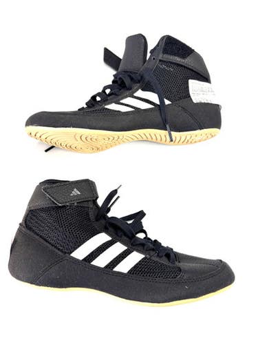 Used Adidas Wrestling Shoes Black Junior 03.5 11860-S000300838