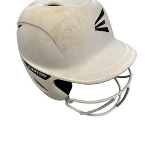 Used Easton BATTING HELMET W MASK Batting Helmet w/Mask White M/L 11682-S000123478