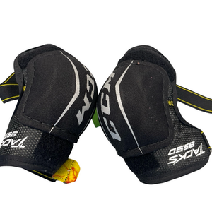 Used CCM TACKS 9550 ELBOW GUARDS Youth Elbow Pads LG 11682-S000122193