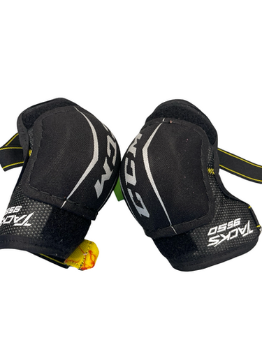 Used CCM TACKS 9550 ELBOW GUARDS Youth Elbow Pads LG 11682-S000122193