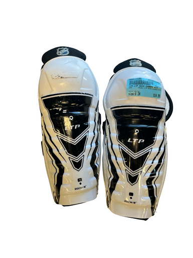 Used CCM LTP SHIN GUARDS 8IN Youth Shin Guards White 8" 11682-S000123252