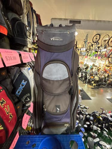 Used TiTech CART BAG Mens Cart Bag Navy Blue 11605-S000206844
