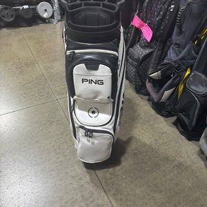 Used Ping DLX Mens Stand Bag White 11605-S000207855