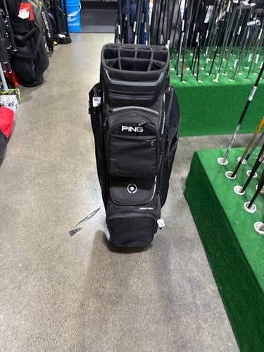 Used Ping TRAVERSE CART BAG Mens Cart Bag Black 11605-S000208542