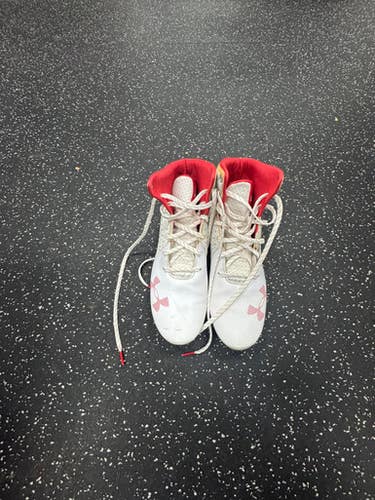 Used Under Armour LAX Cleats Womens White Senior 9 11849-S000033557