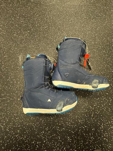 Used Burton IMPRINT2 Mens Snowboard Boots Navy Blue Senior 10.5 11849-S000033548