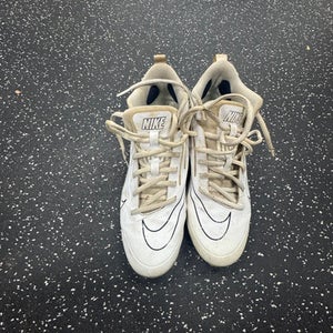 Used Nike LAX Cleats Mens White Senior 9.5 11849-S000033556