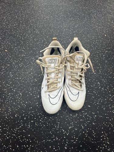 Used Nike LAX Cleats Mens White Senior 9.5 11849-S000033556