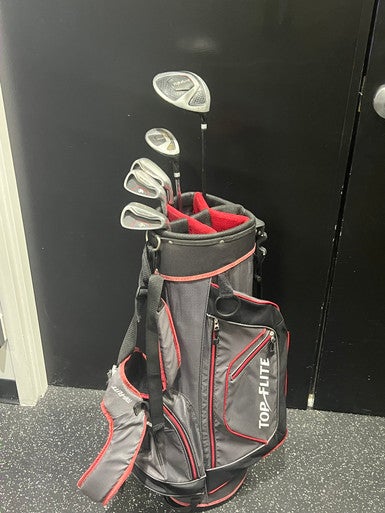 Used Top Flite STAINLESS Mens Package Set RH Black 6 Piece 11849-S000033535