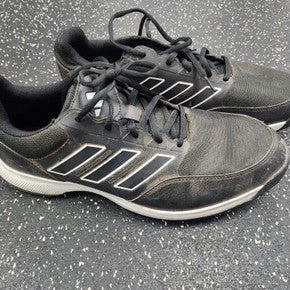 Used Adidas Mens Golf Shoes Black And White Senior 11.5 11849-S000033530