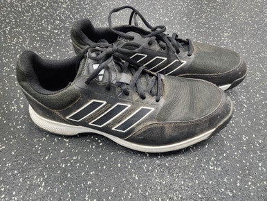 Used Adidas Mens Golf Shoes Black And White Senior 11.5 11849-S000033530