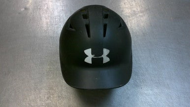 Used Under Armour HELMET Batting Helmet No Mask Black MD 11339-S000196363