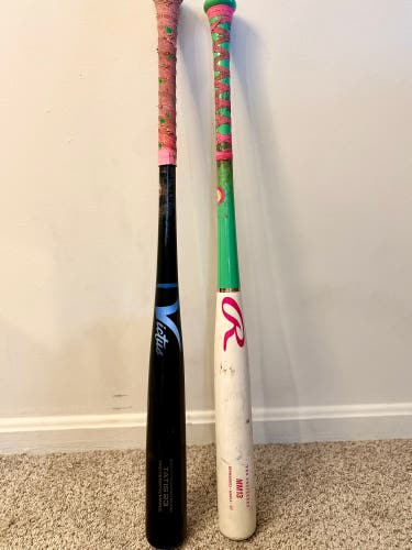BUNDLE Victus Tatis Pro Reserve & Rawlings Pro Preferred Maple Bats – 33” & 33.5” (-3)