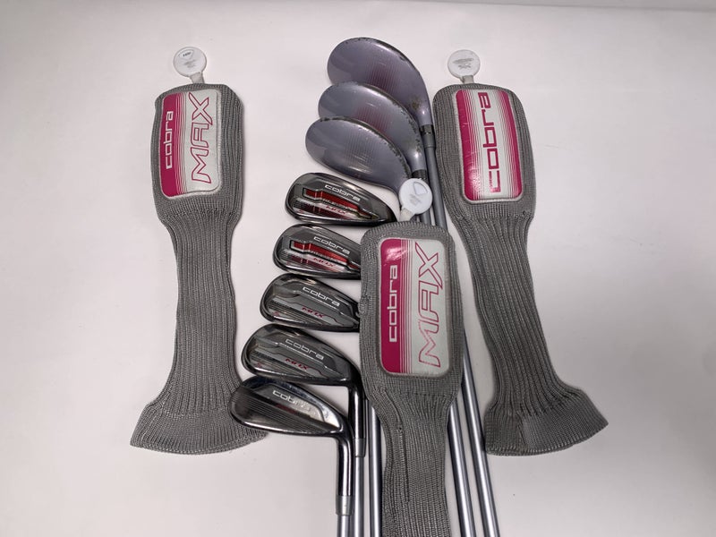 Cobra MAX Hybrid Iron Set 4-PW+SW White Tie X4 Ladies Graphite Womens RH HC