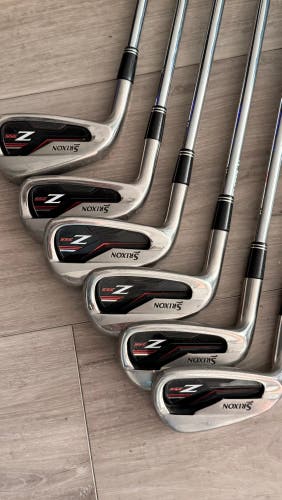 Srixon Z355 LEFT HANDED Iron Set of SIX 4 5 6 7 8 P Steel Shaft NS Pro 950GH Reg