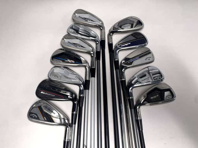 Callaway Fitting Irons Bulk Golf Club Wholesale lot of 12 Graphite and Steel