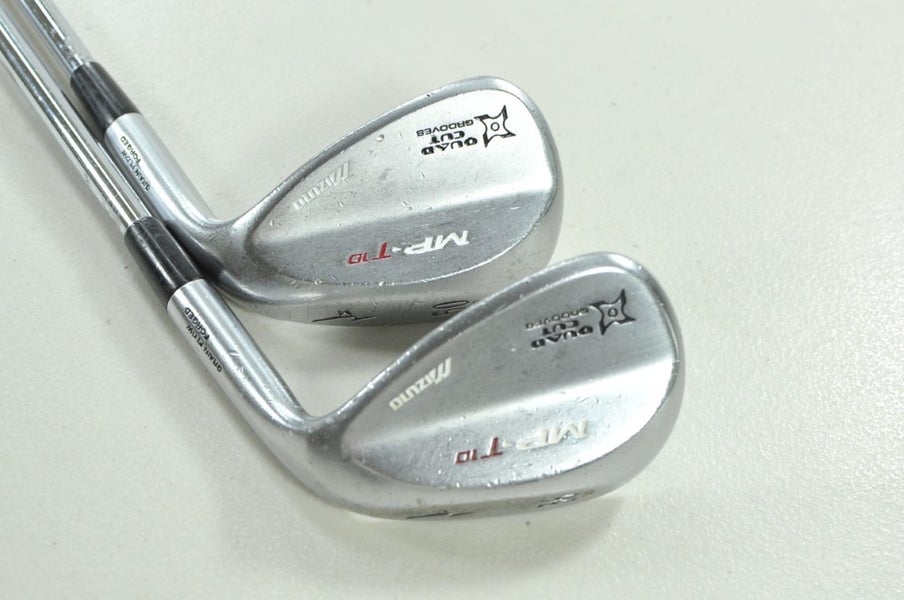Mizuno MP T-10 White Satin 50*, 56* Wedge Set Right DG Wedge Flex Steel # 205869