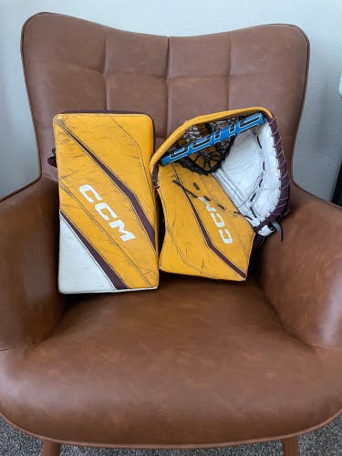 Arizona State University CCM Eflex 6 glove and blocker