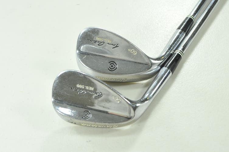 LEFT HANDED Cleveland Tour Action 56*, 60* Wedge Set Steel #205872