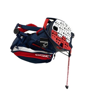 NEW 2025 Ogio Silencer Hybrid Red/White/Blue Stand/Carry Golf Bag