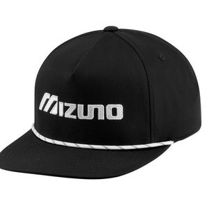 NEW Mizuno Vintage Rope Black Adjustable Snapback Golf Hat/Cap