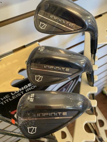 New Wilson Infinite 52 , 56 , 60 Deg Wedge Set Black Finish
