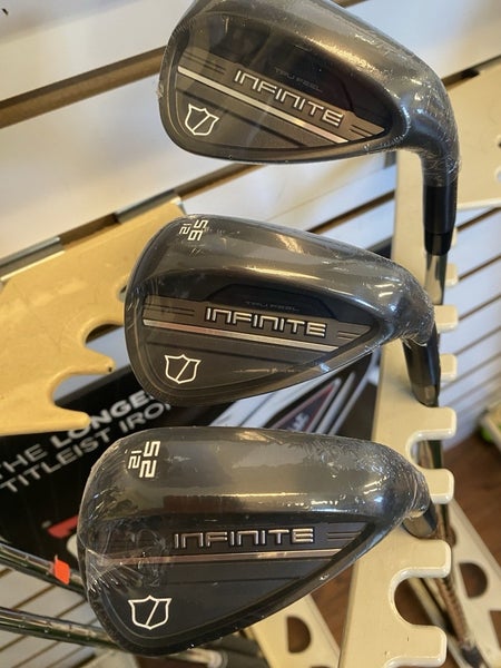 New Wilson Infinite 52 , 56 , 60 Deg Wedge Set Black Finish