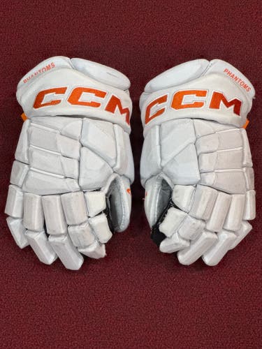 Lehigh Valley Phantoms CCM HGPJSPP Gloves 13" Pro Stock Item#LH72W