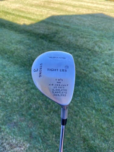 Adams Tight Lies Air Assault Strong 3-Wood 13 Factory Steel 41.75 NICE
